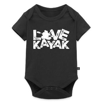 Love Kayak Logo Tee - Baby Premium short-sleeve bodysuit - black - Front