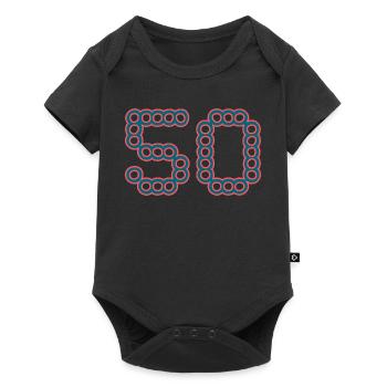50. 50 YEARS. 50th ANNIVERSARY. 50 YEARS ANNIVERSARY. - Baby Premium short-sleeve bodysuit - black - Front