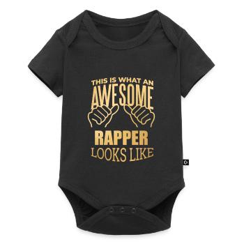 Rapper - Baby Premium short-sleeve bodysuit - black - Front