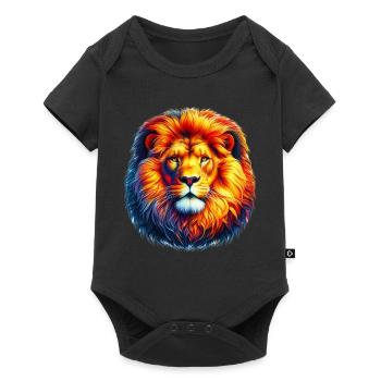 Lion - Body à manches courtes Premium Bébé - noir - Devant