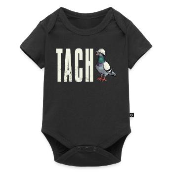 T-Shirt Ruhrpott Tach Dialekt Taube Ruhrgebiet - Baby Premium Kurzarmbody - Schwarz - Vorne