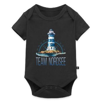 Team Nordsee - Baby Premium Kurzarmbody - Schwarz - Vorne