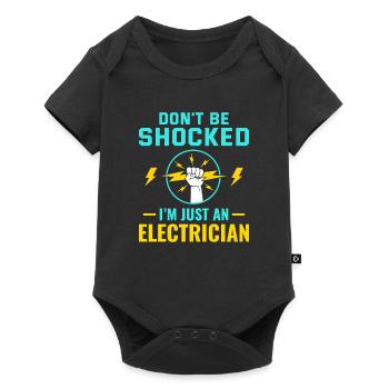 Electrician Humor Electrical Technician Engineer - Baby Premium short-sleeve bodysuit - black - Front