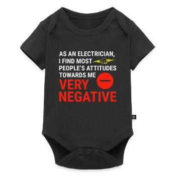 Electrician Humor Electrical Technician Engineer - Baby Premium short-sleeve bodysuit - black - Front