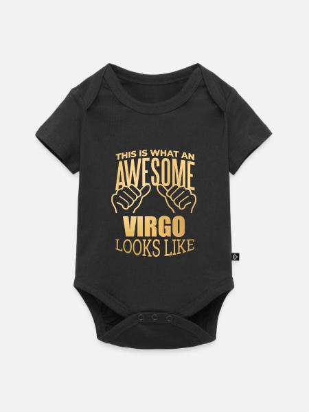 Jungfrau, Jungfrau, Jungfrau - Baby Premium Kurzarmbody - Schwarz