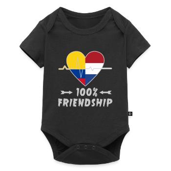 La Colombie et les Pays-Bas : amitié à 100 % - Body à manches courtes Premium Bébé - noir - Devant