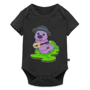 Caterpillar Musician Guitare Musique - Body à manches courtes Premium Bébé - noir - Devant