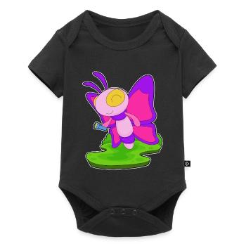 Butterfly Flashlight - Baby Premium short-sleeve bodysuit - black - Front