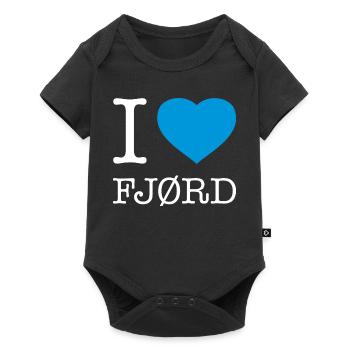I LOVE FJORD - Baby Premium short-sleeve bodysuit - black - Front