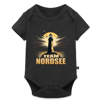 Team Nordsee - Baby Premium Kurzarmbody - Schwarz - Vorne