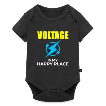 Electrician Humor Electrical Technician Engineer - Baby Premium short-sleeve bodysuit - black - Front