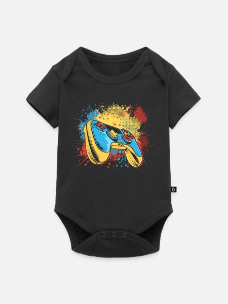 Gaming Graffiti - Baby Premium Kurzarmbody - Schwarz