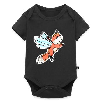 Fantastic, Flying Fairy Fox - Baby Premium short-sleeve bodysuit - black - Front