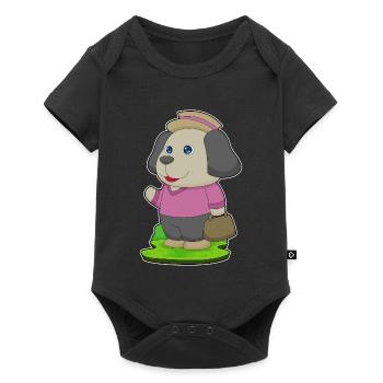 Randonnée en sac pour chiens - Body à manches courtes Premium Bébé - noir - Devant