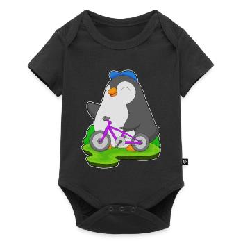 Vélo pingouin - Body à manches courtes Premium Bébé - noir - Devant