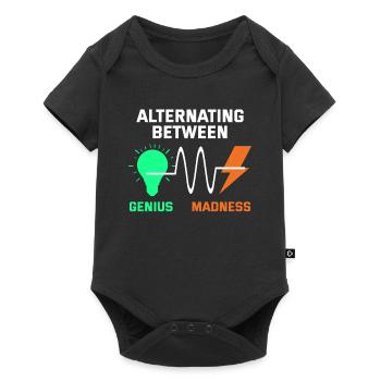 Electrician: Alternating Genius and Madness - Baby Premium short-sleeve bodysuit - black - Front