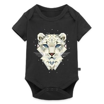 Snow Leopard – Strong Elegance in the Wild - Baby Premium short-sleeve bodysuit - black - Front