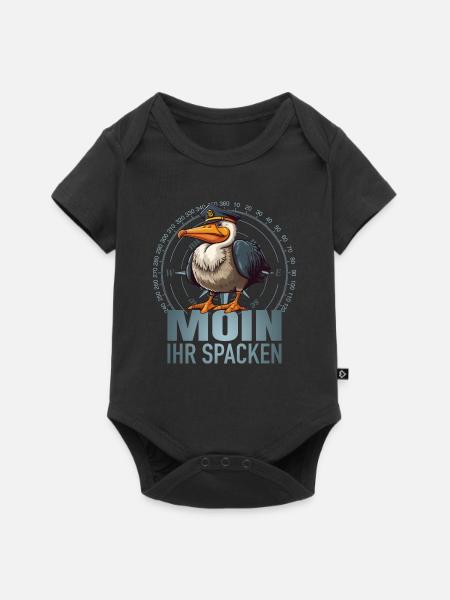 Moin ihr Spacken - Baby Premium Kurzarmbody - Schwarz