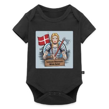 Schildmaiden - Discover the wild side of Denmark - Baby Premium short-sleeve bodysuit - black - Front