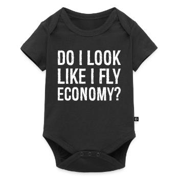 do I look like I fly economy - Baby Premium short-sleeve bodysuit - black - Front