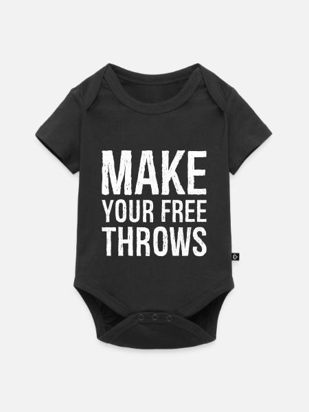 Machen Sie Ihre Freiwürfe - Baby Premium Kurzarmbody - Schwarz