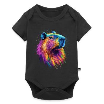 Capybara Be Capy Capybara Drôle Capybara - Body à manches courtes Premium Bébé - noir - Devant