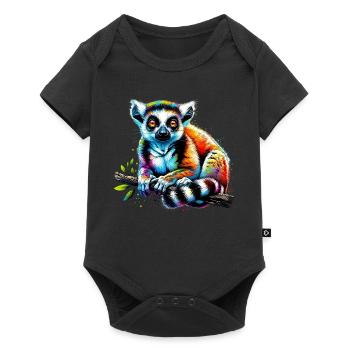 Lémurien - Body à manches courtes Premium Bébé - noir - Devant
