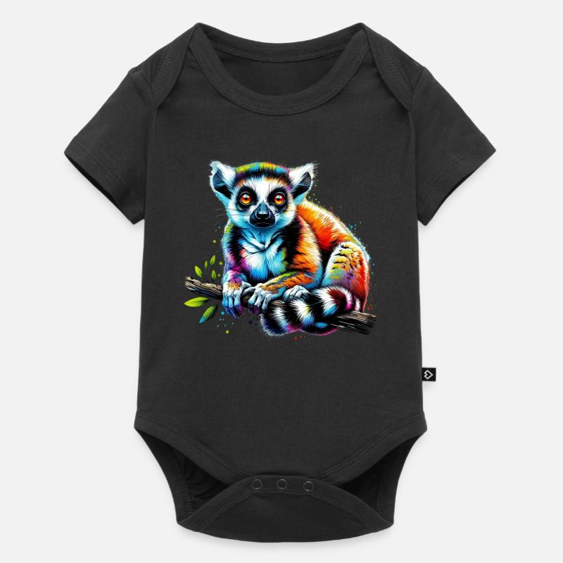 Lémurien - Body à manches courtes Premium Bébé - noir