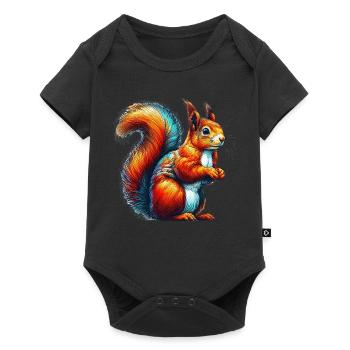 Squirrel - Baby Premium short-sleeve bodysuit - black - Front