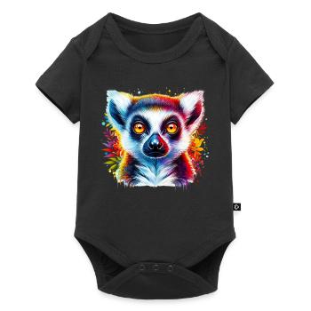 Lémurien - Body à manches courtes Premium Bébé - noir - Devant