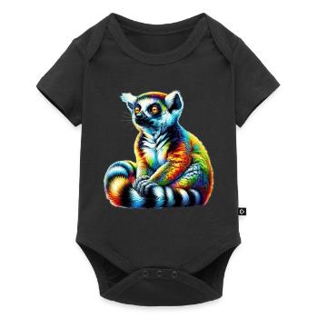 Lémurien - Body à manches courtes Premium Bébé - noir - Devant