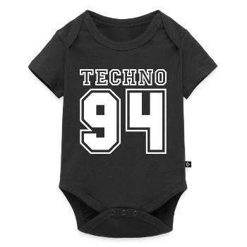 TECHNO 94 - Baby Premium short-sleeve bodysuit - black - Front