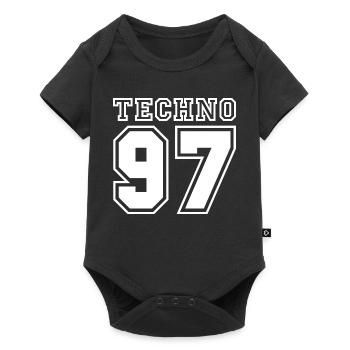 TECHNO 97 - Body à manches courtes Premium Bébé - noir - Devant