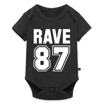 RAVE 87 - Baby Premium short-sleeve bodysuit - black - Front