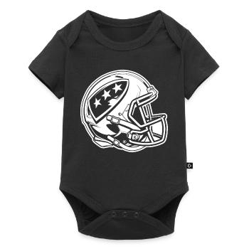 Football Helmet - Baby Premium short-sleeve bodysuit - black - Front
