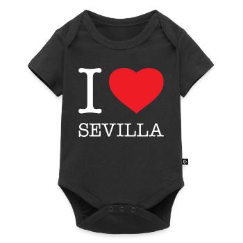 I LOVE SEVILLA Spain Spanien - Baby Premium short-sleeve bodysuit - black - Front
