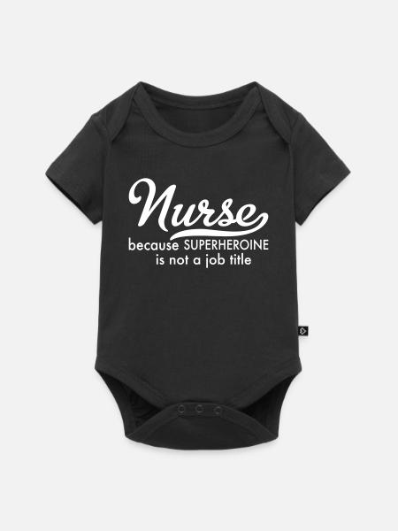 Krankenschwester - Baby Premium Kurzarmbody - Schwarz