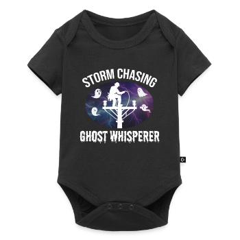 Storm Chasing Ghost Whisperer – Lineman Halloween - Body à manches courtes Premium Bébé - noir - Devant
