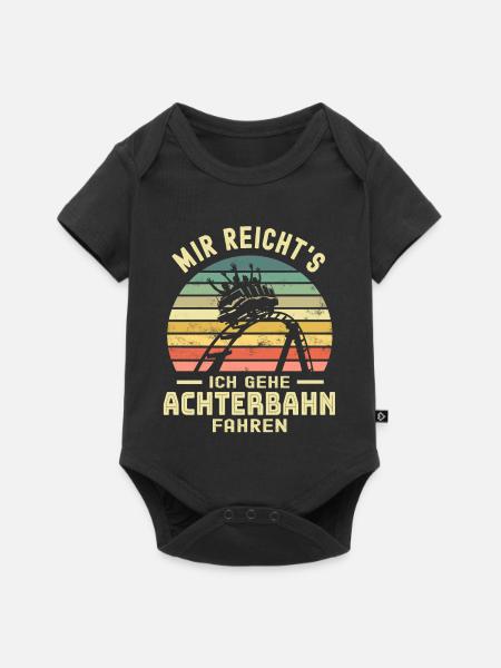 Achterbahn - Baby Premium Kurzarmbody - Schwarz