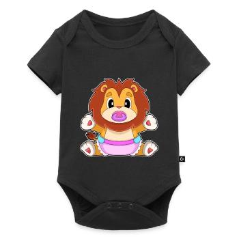 Sucette Lion Baby - Body à manches courtes Premium Bébé - noir - Devant