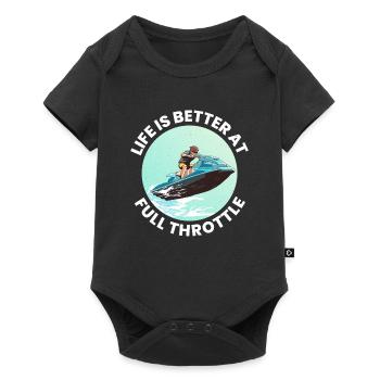 Jet Ski Full Throttle Watersports Adventure Ocean - Baby Premium short-sleeve bodysuit - black - Front
