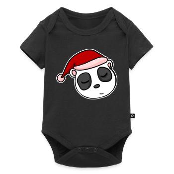 Panda Noël Noël Avent - Body à manches courtes Premium Bébé - noir - Devant