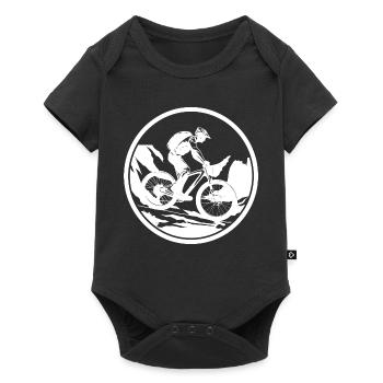 Radfahrer - Baby Premium Kurzarmbody - Schwarz - Vorne