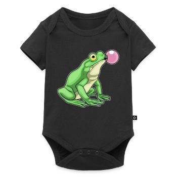 Gomme à mâcher Frog - Body à manches courtes Premium Bébé - noir - Devant