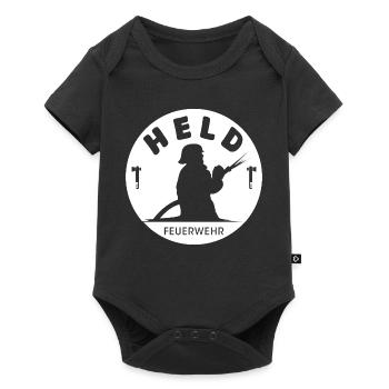Firefighter Heroes Symbol Firefighter Logo Emblem - Baby Premium short-sleeve bodysuit - black - Front