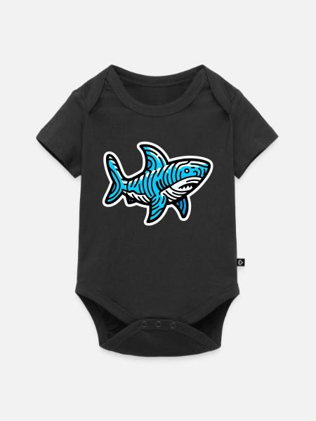 Hai - Baby Premium Kurzarmbody - Schwarz