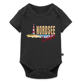 Nordsee Liebe - Baby Premium Kurzarmbody - Schwarz - Vorne