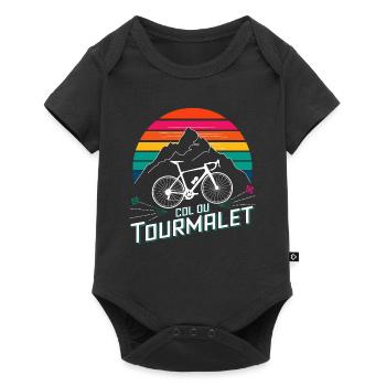 Col du Col du Tourmalet, cycling T- Cycling Design - Body à manches courtes Premium Bébé - noir - Devant