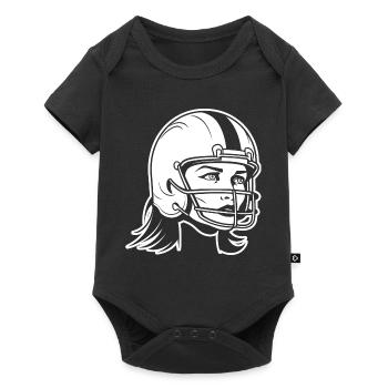 American football player - Baby Premium short-sleeve bodysuit - black - Front