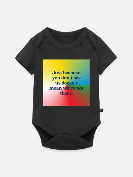 Juste parce que vous ne nous voyez pas - Body à manches courtes Premium Bébé - noir